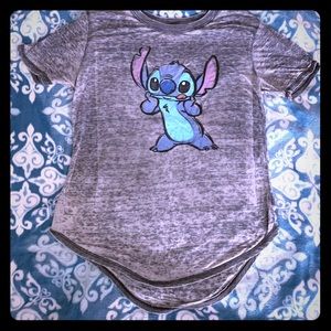 Disney stitch gray T-shirt